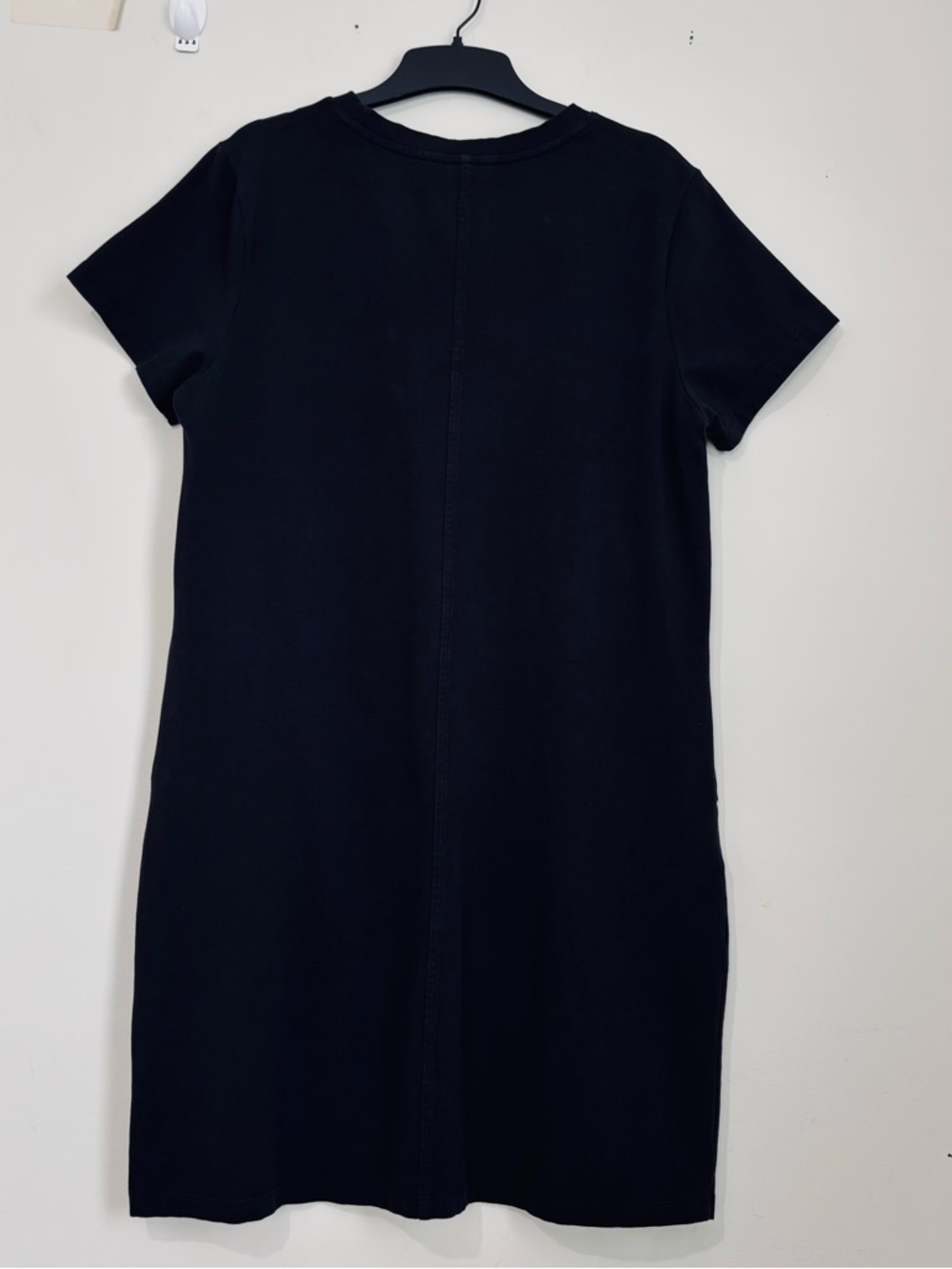 Banana Republic slouchy office black short sleeve pullover T-shirt dress Women M - Picture 4 of 16